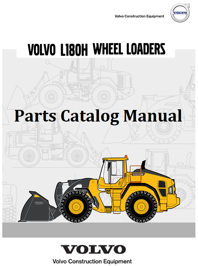 VOLVO L180H Wheel Loader Parts Catalog Manual Best PDF Download
