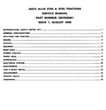 Instant Download AGCO ALLIS 8745, 8765 Tractor Service Manual