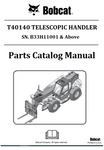 BOBCAT T40140 TELESCOPIC HANDLER PARTS CATALOG MANUAL SN.B33H11001 & Above Instant Official PDF Download