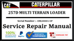 CAT- CATERPILLAR 257D MULTI TERRAIN LOADER EML00001-UP SERVICE REPAIR MANUAL Official PDF Download