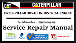 CAT- CATERPILLAR 3054B INDUSTRIAL ENGINE 5MF00001-UP SERVICE REPAIR MANUAL Official Download PDF