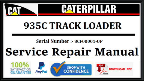 CAT- CATERPILLAR 935C TRACK LOADER 8CF00001-UP SERVICE REPAIR MANUAL Official Download PDF