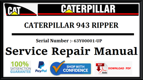 CAT- CATERPILLAR 943 RIPPER 63Y00001-UP SERVICE REPAIR MANUAL Official Download PDF