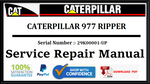 CAT- CATERPILLAR 977 RIPPER 29K00001-UP SERVICE REPAIR MANUAL Official Download PDF