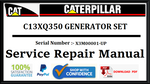 CAT- CATERPILLAR C13XQ350 GENERATOR SET X3M00001-UP SERVICE REPAIR MANUAL Official Download PDF