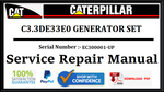 CAT- CATERPILLAR C3.3DE33E0 GENERATOR SET EC300001-UP SERVICE REPAIR MANUAL Official Download PDF