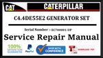 CAT- CATERPILLAR C4.4DE55E2 GENERATOR SET EC700001-UP SERVICE REPAIR MANUAL Official Download PDF