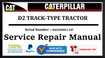 CAT- CATERPILLAR D2 TRACK-TYPE TRACTOR 04U00001-UP SERVICE REPAIR MANUAL Official Download PDF