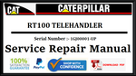 CAT- CATERPILLAR RT100 TELEHANDLER 1GJ00001-UP SERVICE REPAIR MANUAL Official Download PDF