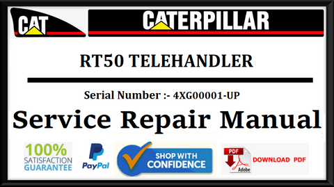 CAT- CATERPILLAR RT50 TELEHANDLER 4XG00001-UP SERVICE REPAIR MANUAL Official Download PDF