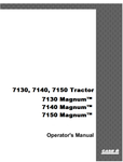 Case IH 7130, 7140, 7150, Magnum™ 7130, Magnum™ 7140, Magnum™ 7150 Tractor Operator`s Manual Official Download PDF