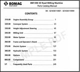 Instant Download BOMAG BM1300/30 Road Milling Machine PDF Parts Manual