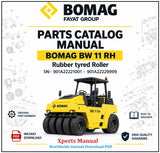 Download BOMAG BW 11 RH Parts Manual PDF 901A22221001 - 901A22229999