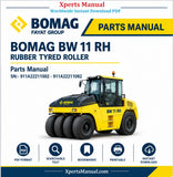 Download BOMAG BW 11 RH Rubber tyred Roller Parts Manual PDF