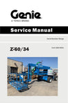 Genie Z-60/34 Boom Lift Repair Service Manual SN. Z60 - 4001﻿ Complete Official PDF Download