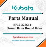 Kubota BF3255 SC14 Parts Manual PDF Download