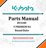Kubota BV4180 F Parts Manual PDF Download