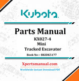 Kubota KX027-4 Parts Manual PDF BKIDK5177