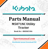 Kubota M5071NC Manual PDF BKIDK5386