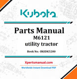 Kubota M6121 tractor Parts Manual PDF BKIDK5280