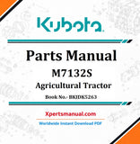 Kubota M7132S Tractor Parts Manual PDf BKIDK5263