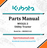 Kubota M95GX-3 Parts Manual PDF BKIDK5142
