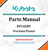 Kubota PP1450V Planter Parts Manual PDF Download