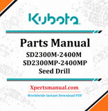 Kubota SD2300M-2400M, SD2300MP-2400MP Parts Manual PDF Download