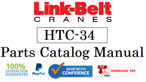 Link Belt Crane HTC-34 Parts Catalog Manual Official Instant PDF Download