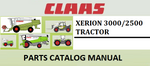 PARTS CATALOG MANUAL - CLAAS XERION 3000/2500 TRACTOR Official PDF Download