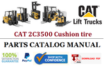 Parts Catalog Manual - (Caterpillar) CAT 2C3500 Cushion tire Forklift Truck Official PDF Download