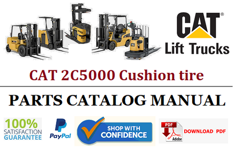 Parts Catalog Manual - (Caterpillar) CAT 2C5000 Cushion tire Forklift Truck Official PDF Download