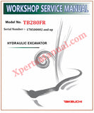 Takeuchi TB280FR Hydraulic Excavator Workshop Service Manual