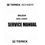 Terex Schaeff SKL 834 Wheel Loader Service Manual Official Complete PDF Download