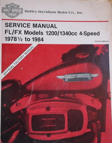 1978-1984 Harley-Davidson FL / FX Models 1200 / 1340CC 4-Speed Best PDF Service Repair Manual
