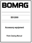 BOMAG BS12000 Accessory equipment PDF Parts Catalog Manual