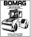 BOMAG BW 141 AD-4 AM Tandem vibratory Roller PDF Parts Catalog Manual SN:- 101920241001 - 101920249999