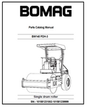 BOMAG BW145 PDH-3 Single drum vibratory Roller PDF Parts Catalog Manual SN:- 101581231002-101581239999