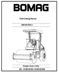 BOMAG BW145 PDH-3 Single drum vibratory Roller PDF Parts Catalog Manual SN:- 101581301001-101581301008