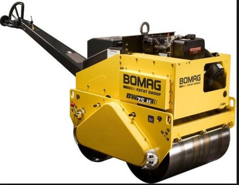 BOMAG BW75H Walk-behind double drum vibrat roller PDF Parts Catalog Manual SN:- 101100811096-101100812127