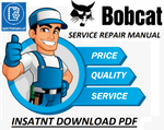 Bobcat E45 Compact Excavator Service Repair Manual Download
