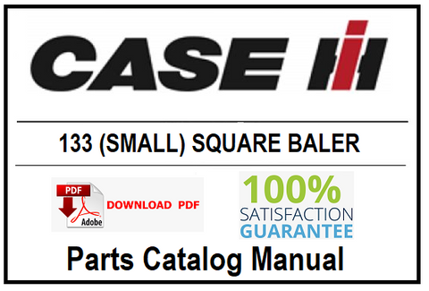 CASE IH 133 (SMALL) SQUARE BALER PDF PARTS CATALOG MANUAL 