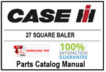 CASE IH 27 SQUARE BALER PARTS CATALOG MANUAL