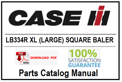 CASE IH LB334R XL (LARGE) SQUARE BALER PDF PARTS CATALOG MANUAL