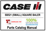 CASE IH SB521 (SMALL) SQUARE BALER PDF PARTS CATALOG MANUAL
