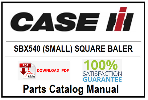 CASE IH SBX540 (SMALL) SQUARE BALER PDF PARTS CATALOG MANUAL