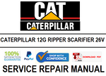 CATERPILLAR 12G RIPPER SCARIFIER 26V SERVICE REPAIR MANUAL