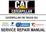 CATERPILLAR 793 TRUCK 3SJ SERVICE REPAIR MANUAL