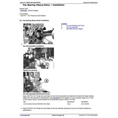 CTM101019 COMPONENT TECHNICAL MANUAL - JOHN DEERE POWERTECH 4024 2.4L & 5030 3.0L DIESEL ENGINES DOWNLOAD