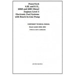 CTM134 COMPONENT TECHNICAL MANUAL - JOHN DEERE POWERTECH 6068 & 6081 DIESEL ENGINES LEV.3 FUEL SYSTEMS W.BOSCH IN-LINE PUMP DOWNLOAD